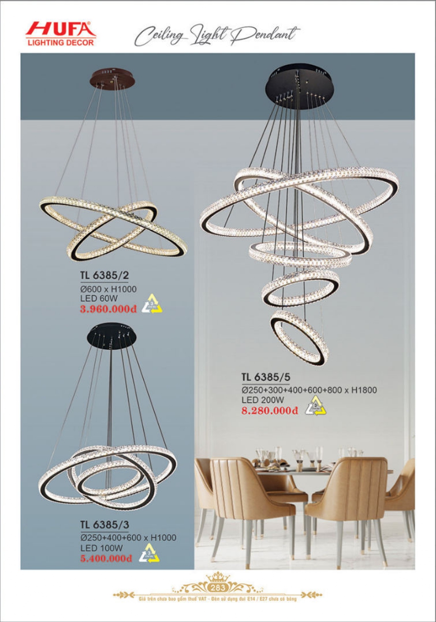 Bảng giá đèn trang trí HUFA